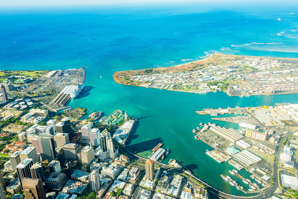 Aerial View of Honolulu